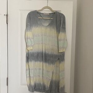We the Free XS Lightweight Pastel Tie-Dye Cover Up/ Long Tee